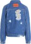 JW Anderson Lichtblauwe Versleten Denim Jas voor Heren Blue Heren - Thumbnail 2