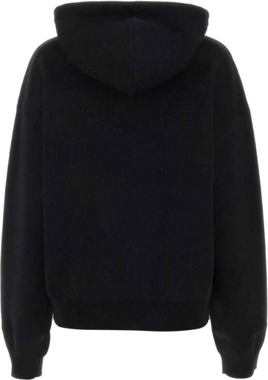 JW Anderson Zwarte stretch polyester blend sweatshirt Zwart Dames