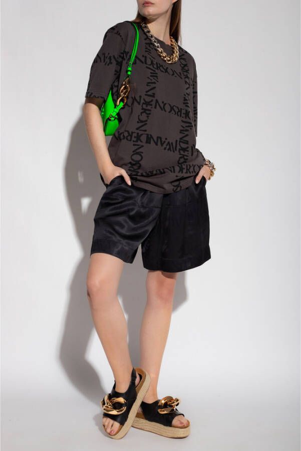 JW Anderson Logo T-shirt Grijs Dames