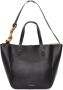 JW Anderson Zwarte Leren Schoudertas met Kettingdetail Zwart Dames - Thumbnail 2