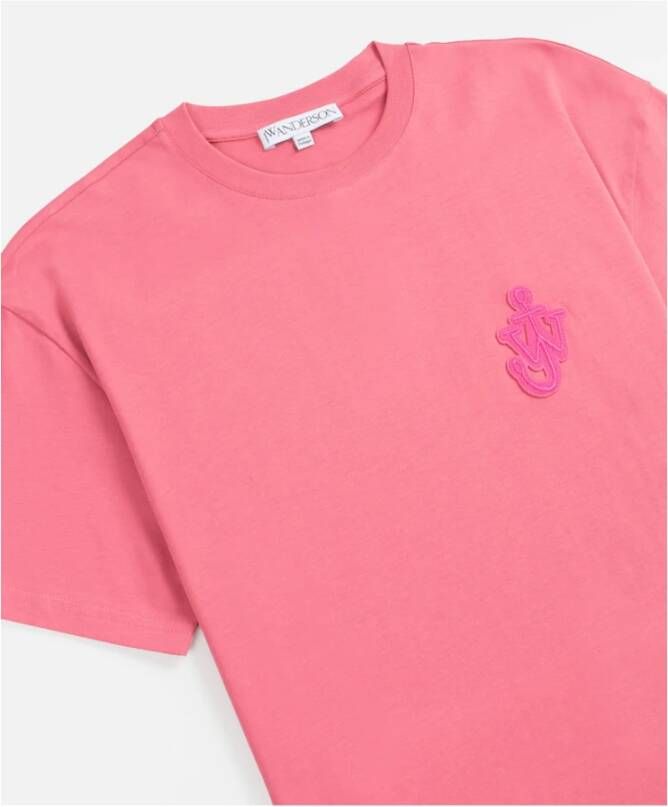 JW Anderson Roze shirt met logo-detail voor heren Roze Heren