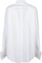 JW Anderson Witte Oversized Manchet Shirt White Dames - Thumbnail 2