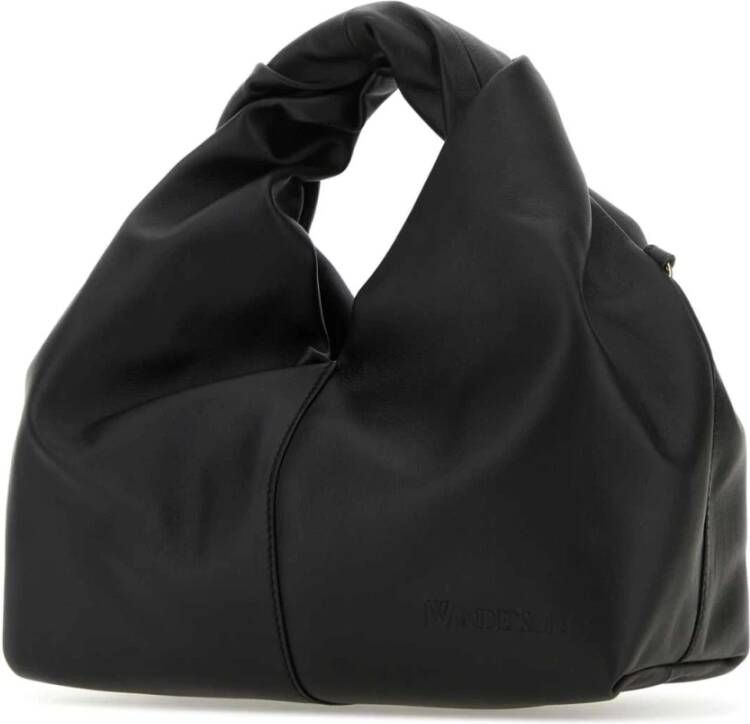 JW Anderson Zwarte leren Mini Twister Hobo handtas Zwart Dames