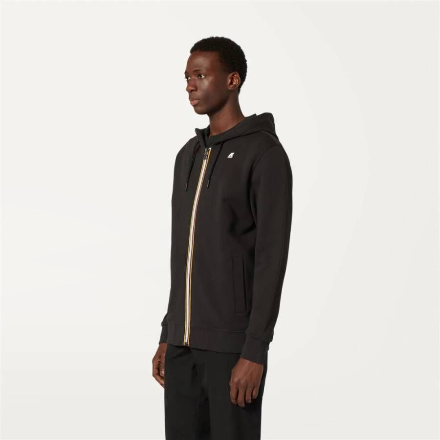 K-way Zip-Through Hoodie voor Heren Zwart Heren