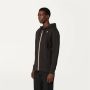 K-way Zachte Sweatshirt met Verstelbare Capuchon en Ritssluiting Black Heren - Thumbnail 3
