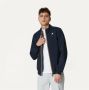 K-way Heren Nylon Jas met Koreaanse Kraag en Ritssluiting Blue Heren - Thumbnail 2