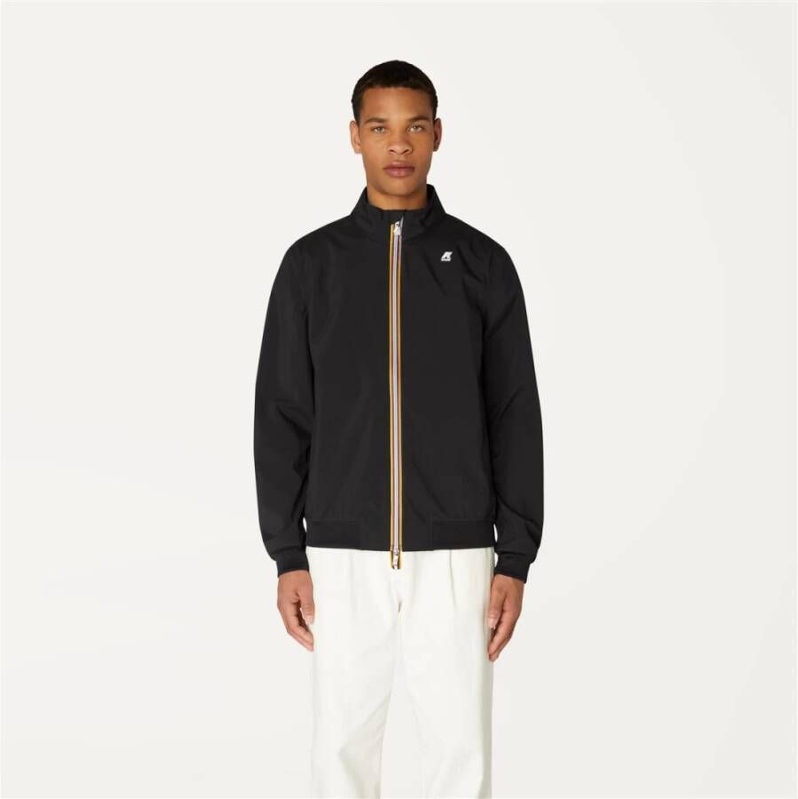 K-way Waterdichte Bonded Jersey Jas Zwart Heren