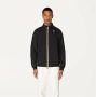 K-way Heren Nylon Jas met Koreaanse Kraag en Ritssluiting Black Heren - Thumbnail 3