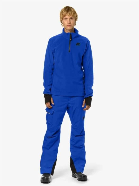 K-way Blauwe Royal Marine Micro Twill Broek Blue Heren