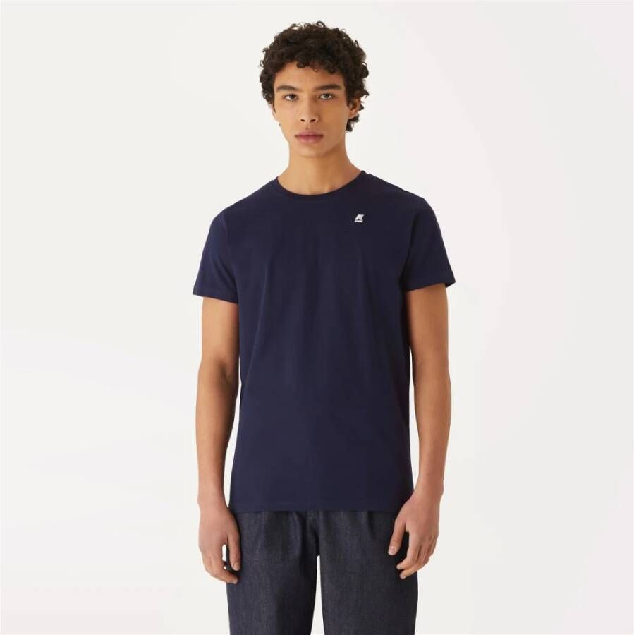 K-way Elliot Back Logo Tape Blauw Heren