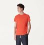 K-way Elliot Achterlogo Tape T-Shirt Oranje Heren - Thumbnail 2