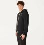 K-way Poly Cotton Unisex Zwart Puur Rits Hoodie Black Heren - Thumbnail 4