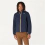 K-way Blauwe Polyesterjas met Contrastdetails Blue Heren - Thumbnail 6