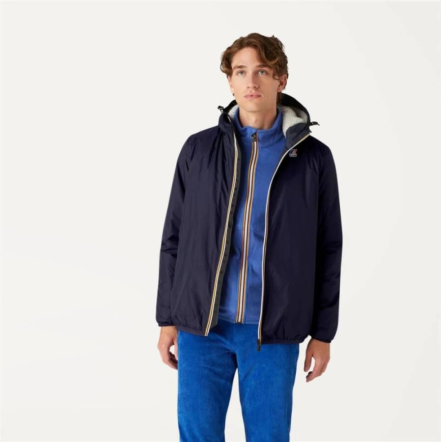 K-way Waterdichte Claude Orsetto Jas Blauw Heren