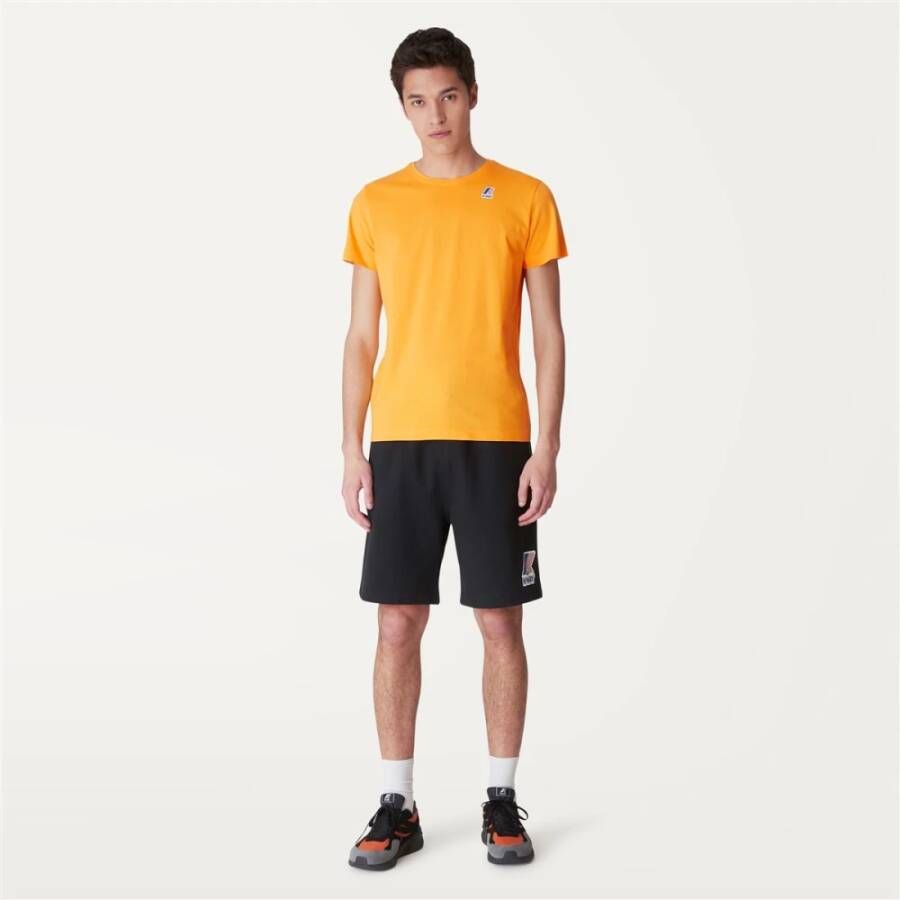 K-way De Echte Edouard Unisex T-Shirt Oranje Heren
