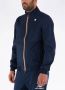 K-way Heren Nylon Jas met Koreaanse Kraag en Ritssluiting Blue Heren - Thumbnail 7