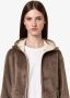 K-way Beige Hoodie met Rits en Contrastdetails Beige Dames - Thumbnail 2