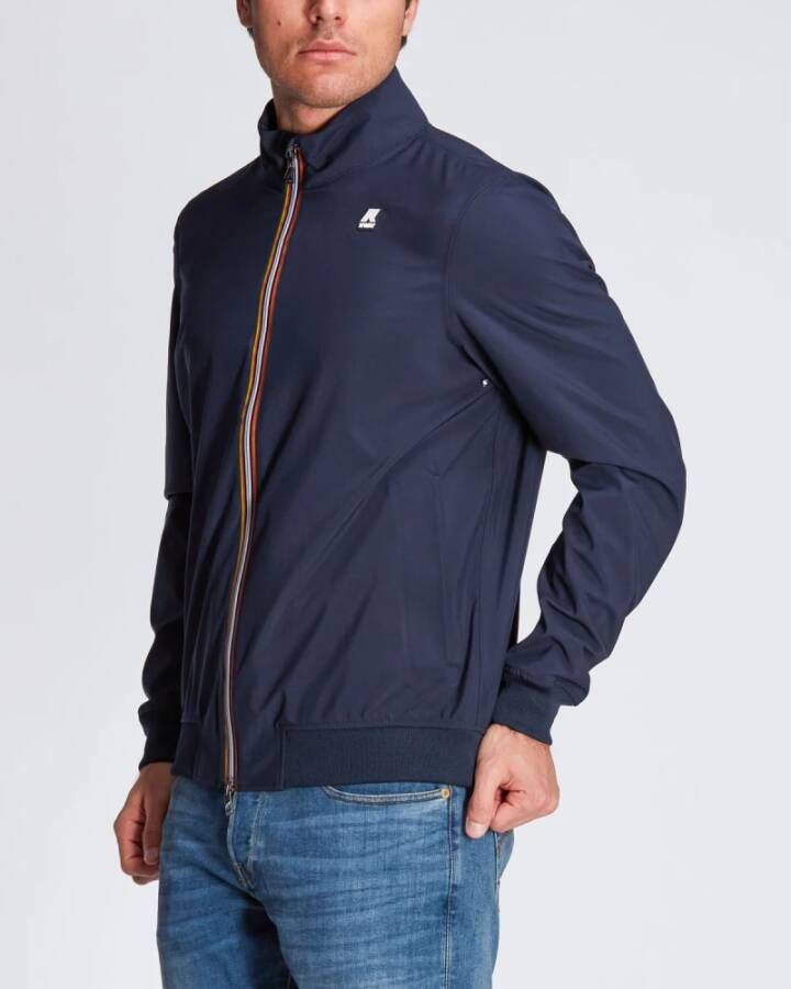 K-way Stijlvolle Blauwe Jassen Blauw Heren