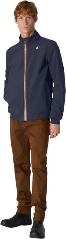 K-way Gebonden Jas Arsene Blauw Heren