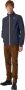 K-way Blauwe Polyesterjas met Contrastdetails Blue Heren - Thumbnail 3