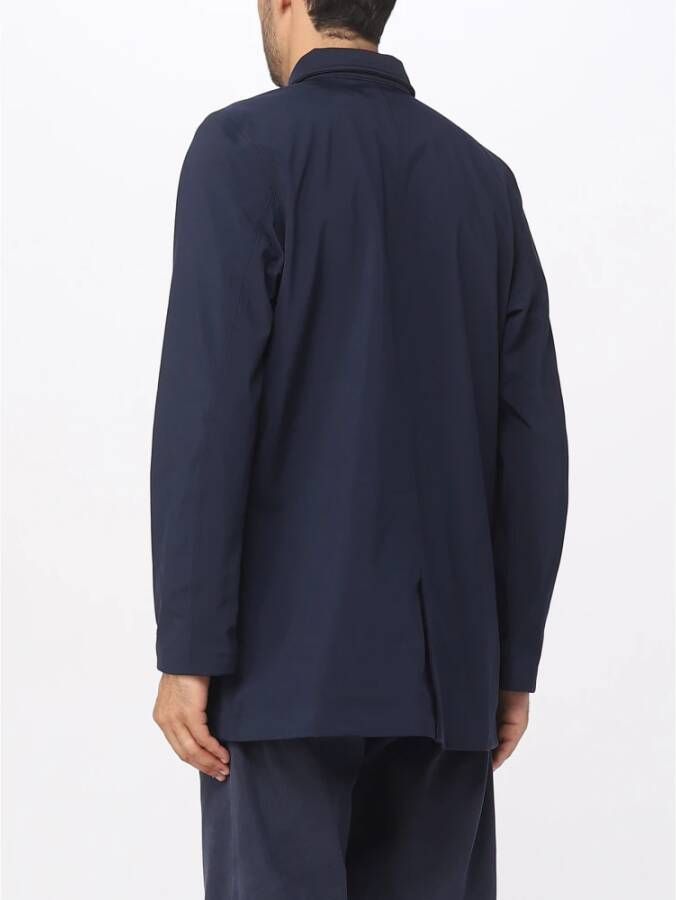 K-way Benny Bonded Jas Lichtgewicht en Stijlvol Blauw Heren