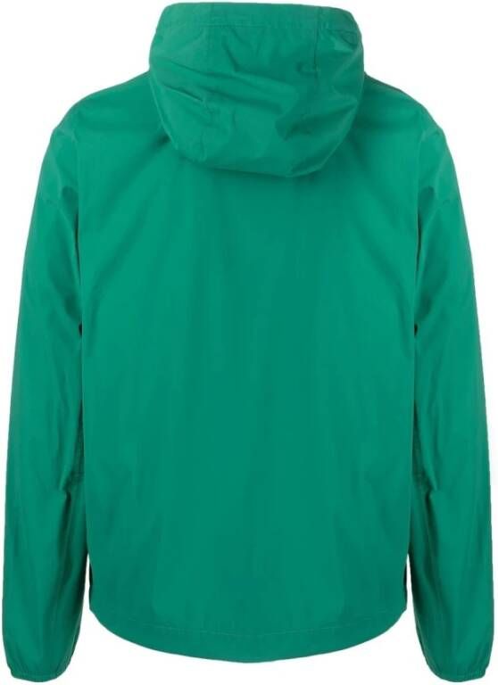 K-way Lichtgewicht Hoodie Jas Groen Heren