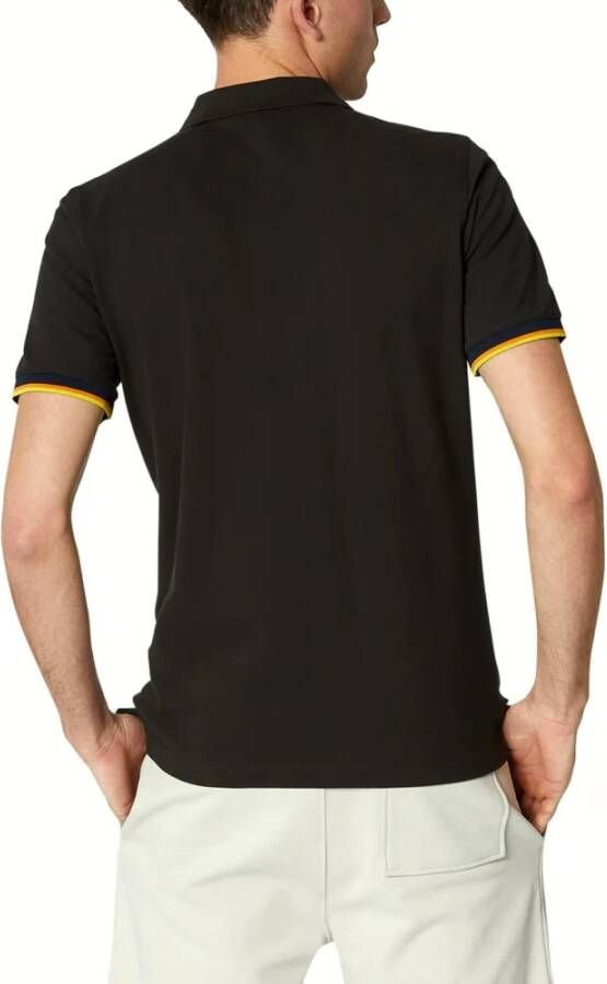 K-way Polo Shirt Zwart Heren