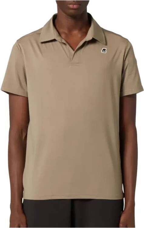 K-way Slievot Beige Taupe Polo Shirt Beige Heren