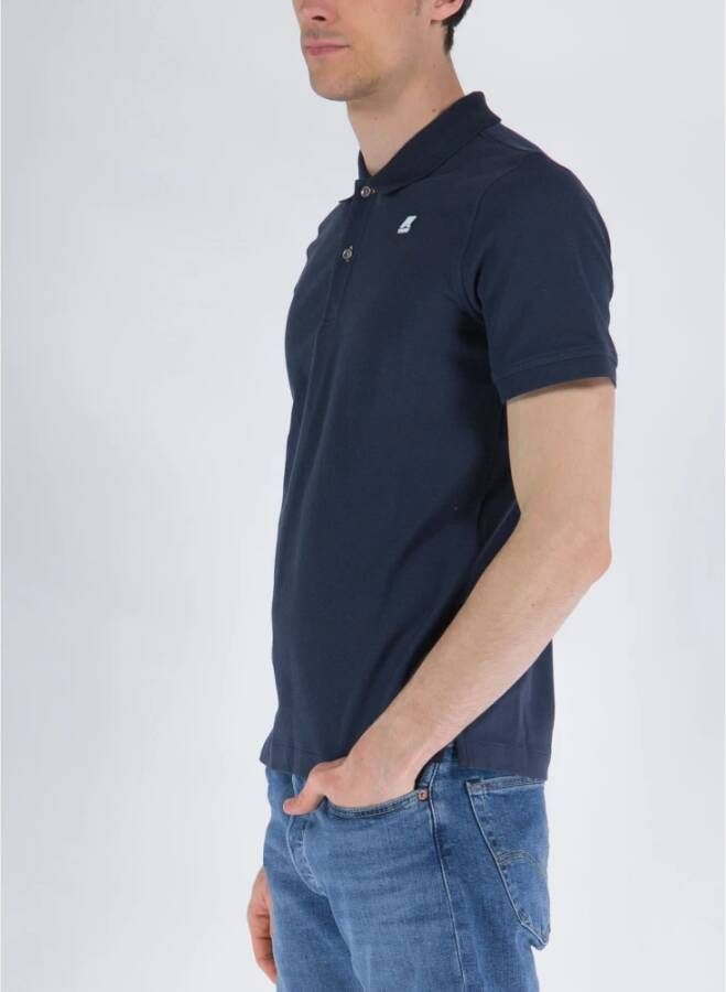 K-way Polo Shirts Blauw Heren