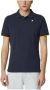 K-way Blauw Katoenen Poloshirt met Contrastdetails Blue Heren - Thumbnail 3