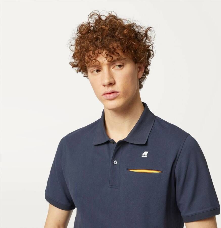 K-way Polo Shirt Blauw Heren