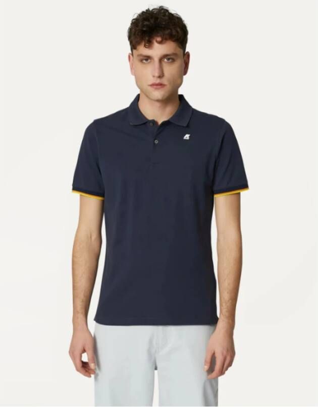 K-way Polo Shirts Blauw Heren