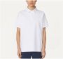 K-way Witte Polo Shirt Stretch Katoen Slim White Heren - Thumbnail 5