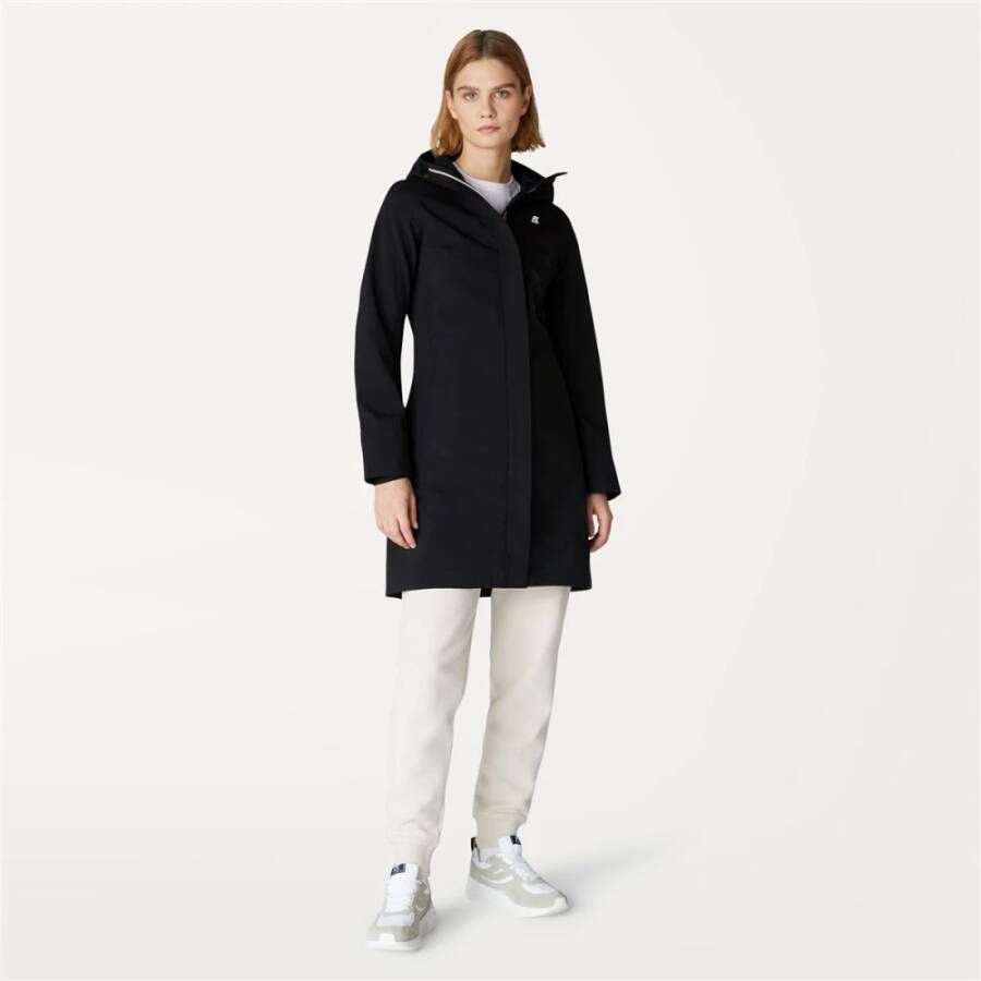K-way Stijlvolle Stephy Bonded Parka Zwart Dames