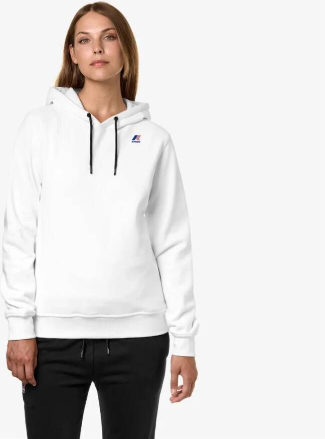 K-way Witte hoodie met elastische boorden White Heren - Foto 1
