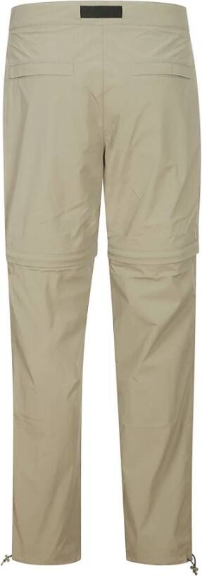 K-way Beige Nylon Straight Broeken Beige Heren