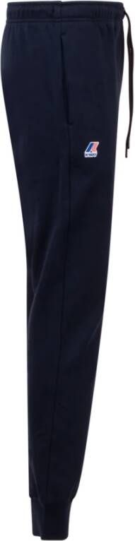 K-way Blauwe Technische Broek met Elastische Taille Blauw Heren