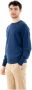 K-way Pullover girocollo in lana merino con patch logo uomo Sebasti K6113Bw Blue Medieval Blauw Heren - Thumbnail 5