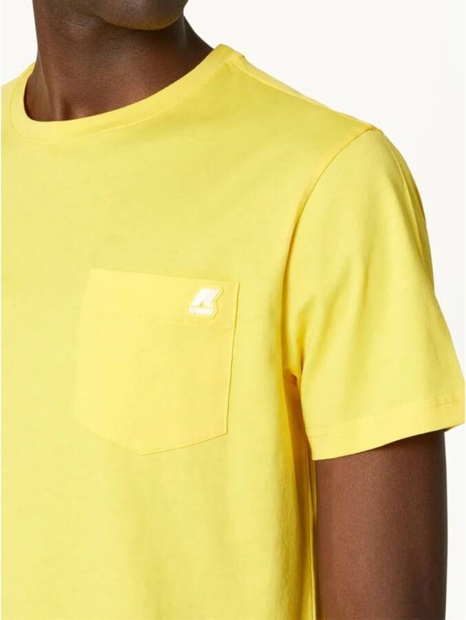 K-way T-Shirts Geel Heren