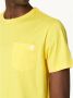 K-way Geel Katoenen T-shirt met Contrastdetails Yellow Heren - Thumbnail 4
