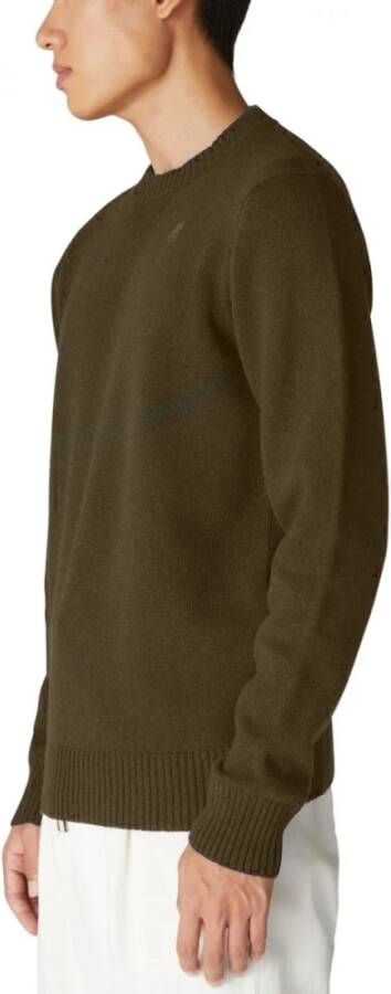 K-way Sebastien Lambswool Brown Trui Bruin Heren