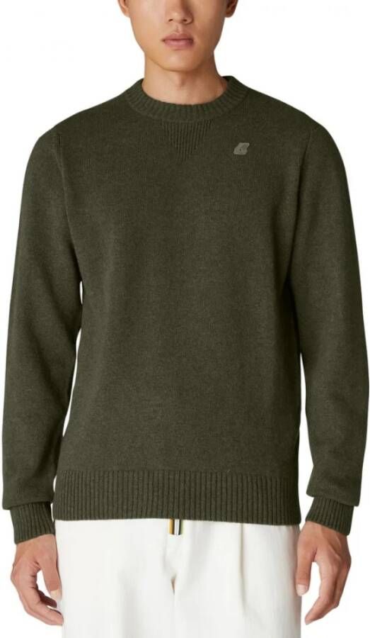 K-way Sebastien Lambswool Sweater Groen Heren