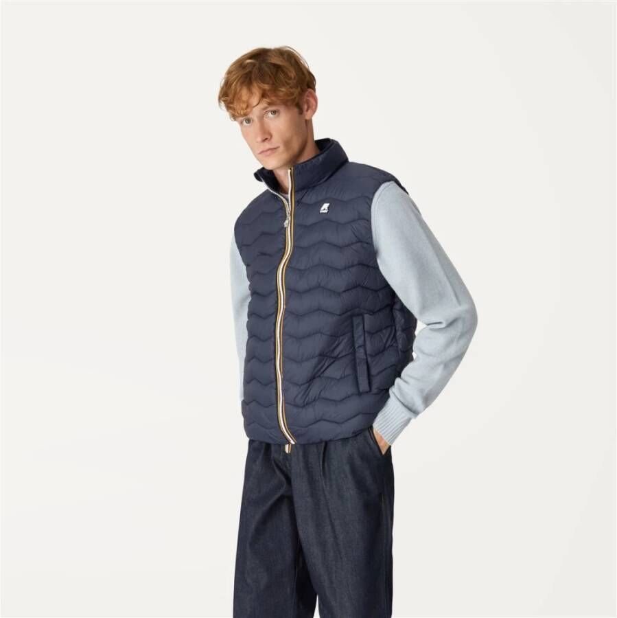 K-way Eco Warm Gewatteerd Vest Blauw Heren
