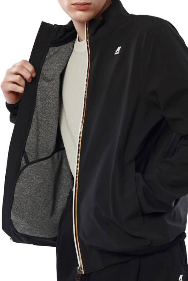 K-way Elegante en Comfortabele Bomberjack Zwart Heren