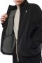 K-way Heren Nylon Jas met Koreaanse Kraag en Ritssluiting Black Heren - Thumbnail 4