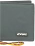 K-way Groene Tri-Fold Portemonnee voor nen Green - Thumbnail 4