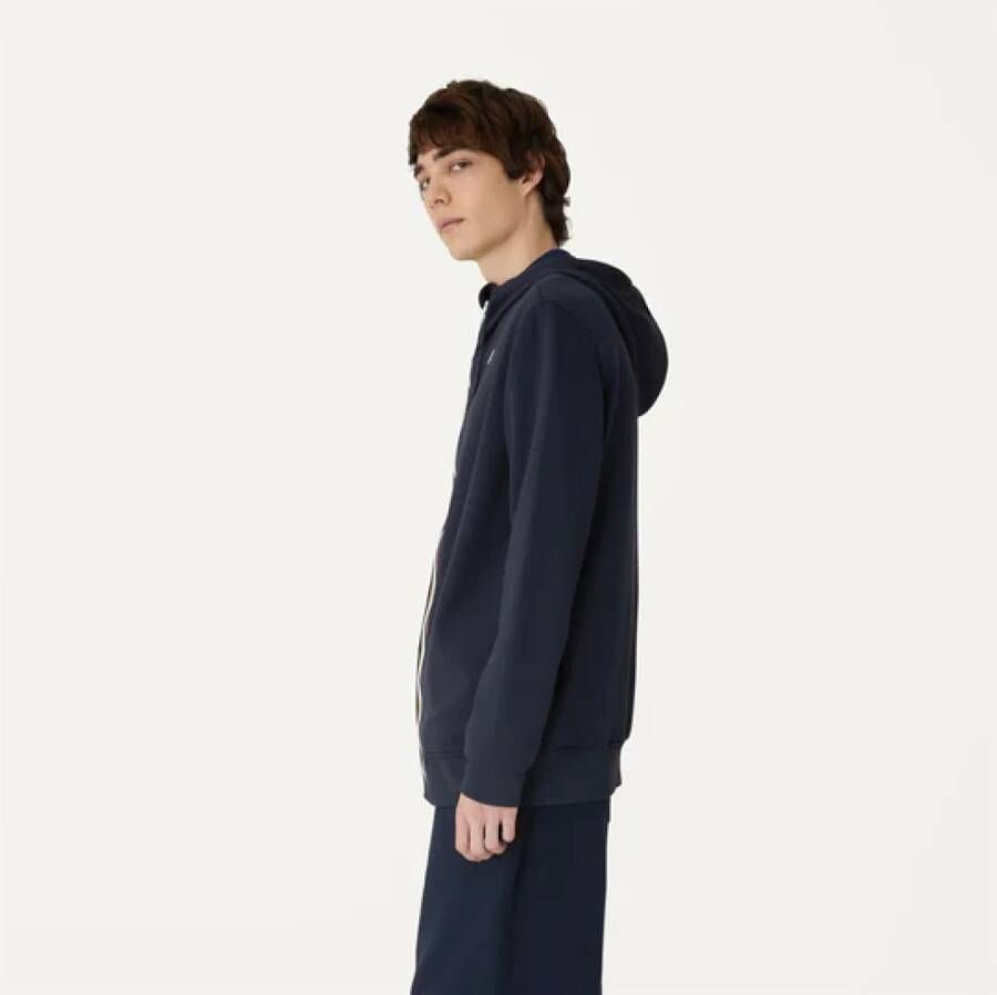 K-way Zip-through Sweatshirt voor Heren Blauw Heren