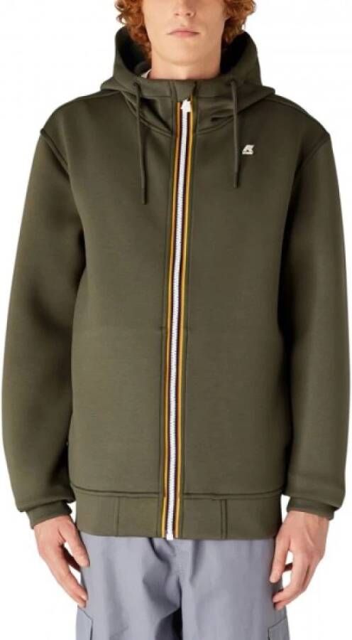 K-way Urban Zip-through Sweatshirt voor Heren Groen Heren