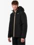 K-way Zwarte Eco Stretch Thermo Dubbele Hooded Waterdichte Jas Black Heren - Thumbnail 2