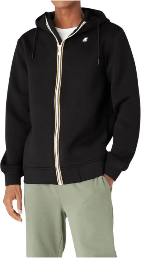 K-way Zwarte Scuba Jassen Ultiem Comfort en Stijl Zwart Heren